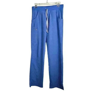 Figs Technical Collection Blue Side Pocket Drawstring Scrub Pants